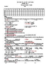 Đề kiểm tra số 1 môn Hóa học Lớp 11 (Cơ bản) - Năm học 2017-2018